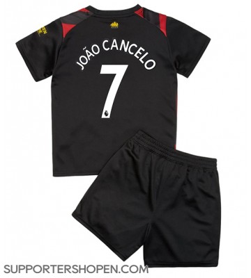Manchester City Joao Cancelo #7 Bortatröja Barn 2022-23 Kortärmad (+ korta byxor)